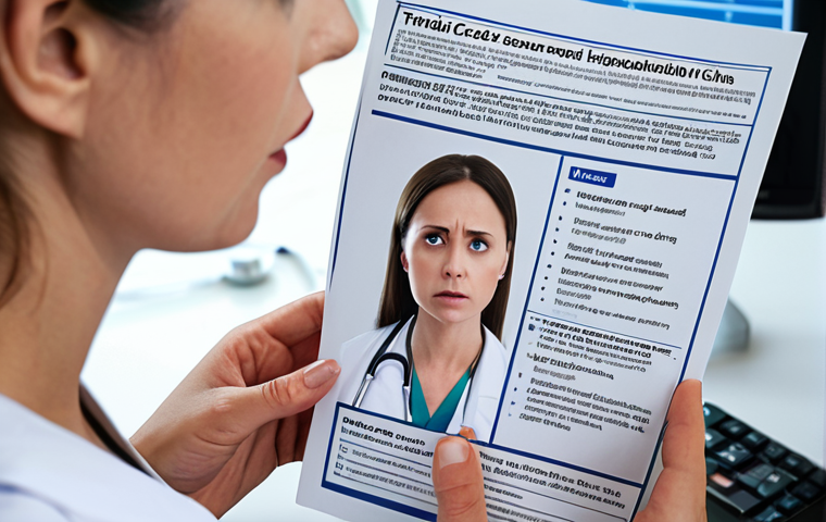 **
Prompt: "Woman looking concerned at a medical bill next to a brochure about thyroid scans. Focus on the high cost of healthcare, with a hospital or clinic blurred in the background. Emphasis on financial anxiety related to medical tests."
**
