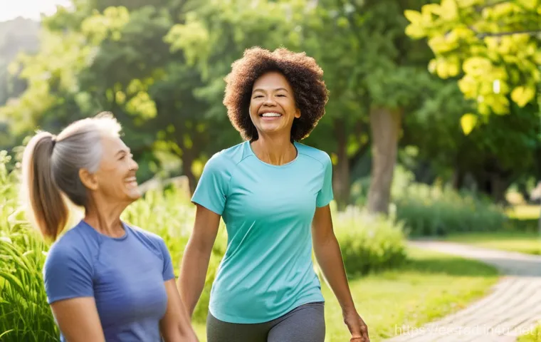 골밀도 검사 주기 - **Prompt: A vibrant, diverse group of people, ranging from young adults to seniors, are actively eng...