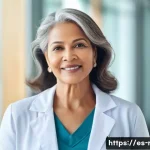 폐암 영상 검사 종류 - **Prompt:** A diverse woman, aged 55-65, with a serene and confident expression, stands in a bright,...