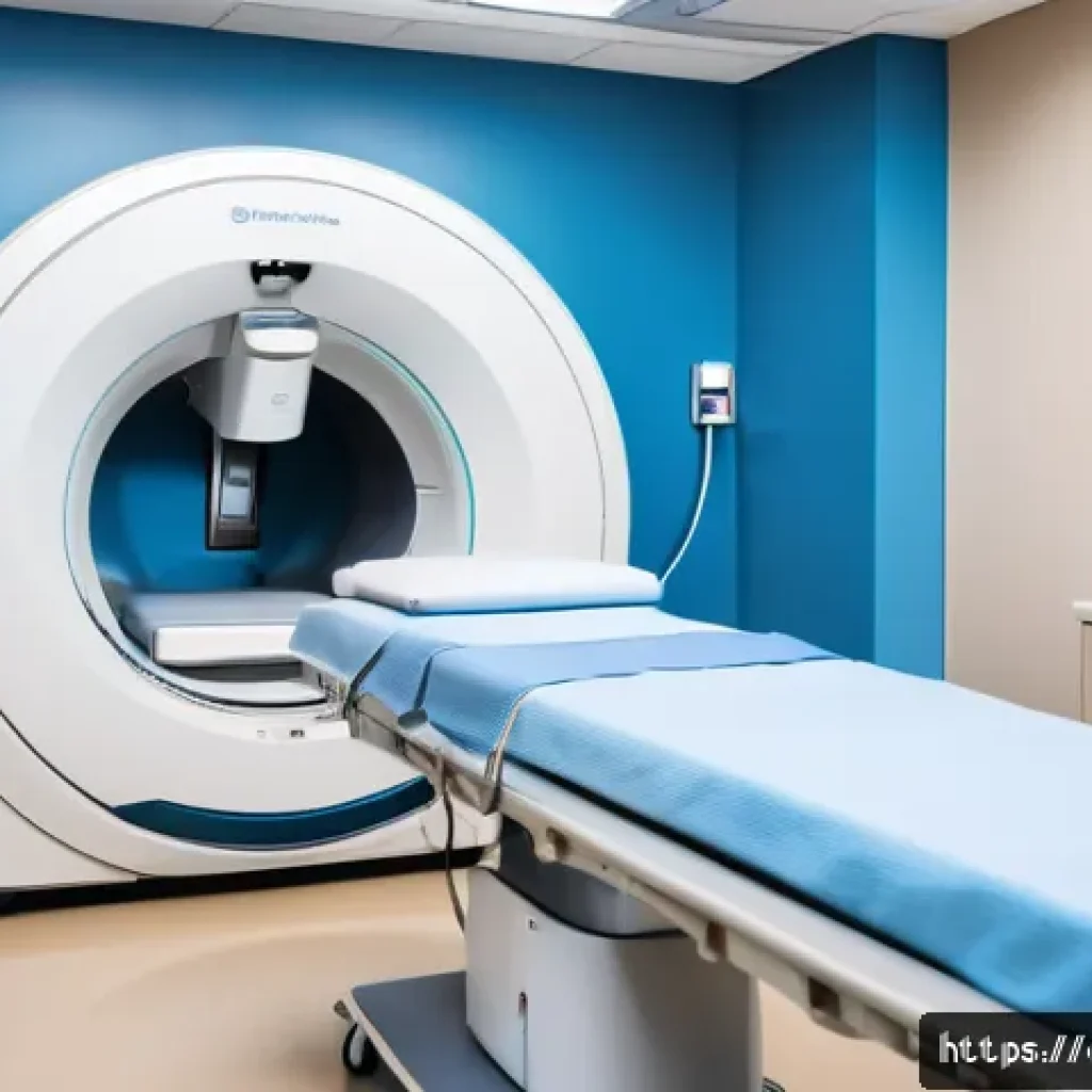 폐암 CT 검사 후기 - A modern medical imaging room with a state-of-the-art computed tomography (CT) scanner designed for ...